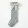 Red Bow Tie Knee High Tube Socks Girls' Christmas Stockings Infants Toddlers Soft Cotton Children Non Slip Floor Socks Baby Gift