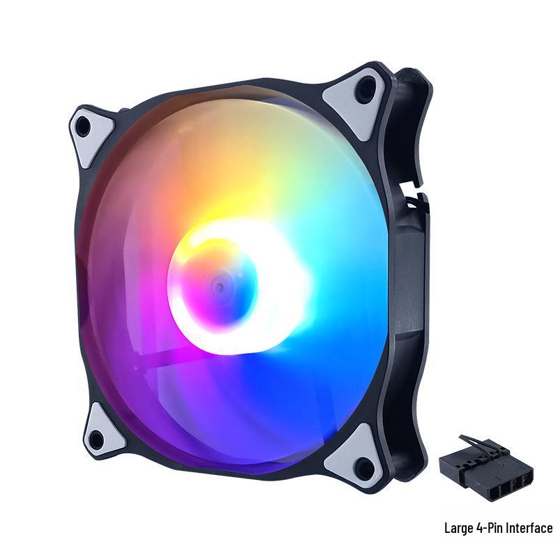 Silent LED 120mm 4-Pin Chassis Cooling Fan