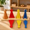 Wooden Fraction Puzzle with Base Hands-on Math Manipulative Educational