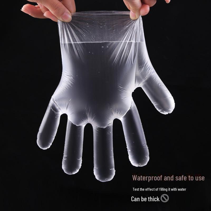 Boxed Disposable Food-Grade Gloves, 100 Pack - Thickened for Lobster Eating Protection