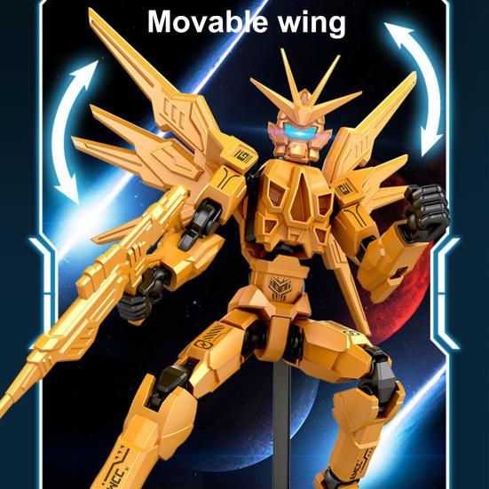 Movable Joints Robot Action Figure with Accessories Magnetic 3D Printed