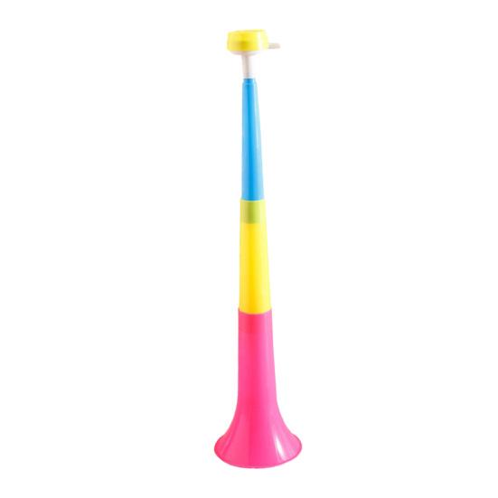 huaqianguhh Telescopic Cheering Horn, 3 Section Extendable Party Blower, Portable Stadium Noise Maker for Sports Game, Kids Toy 1pc