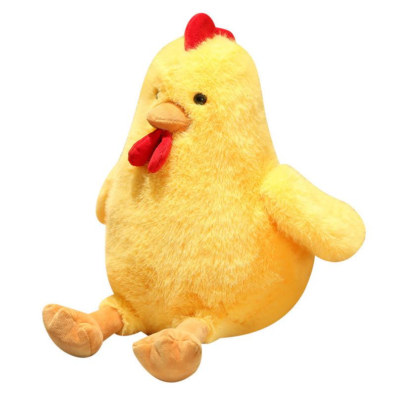 Cute Little Yellow Chicken Plush Doll Chick Throw Pillow Doll Claw Machine Doll Machine Doll Children Throw Pillow