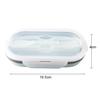 Portable Silicone Food Container Collapsible Bowl Lunch Bento Storage Box Holder