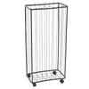 Garage   Storage Rack Carbon Steel Large Capacity Rolling Sports   Storage Cart with Wheels for Basket  Foot 