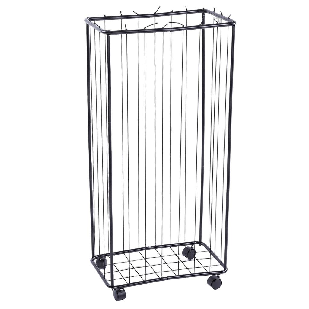 Garage Storage Rack Carbon Steel Large Capacity Rolling Sports Storage Cart with Wheels for Basket Foot