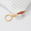 Fashoin Watermelon Shaped Keychain Bag Pendant Handbag Decoraion Alloy Keyring Accessory Key Holder For Everyday Use