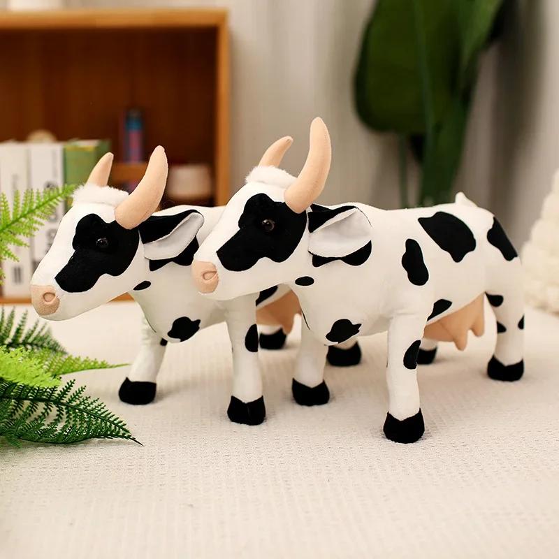 Cartoon Simulation Cow Plush Toys Children'S Sleeping Dolls Desktop Ornaments Birthday Gifts Cloth Dolls