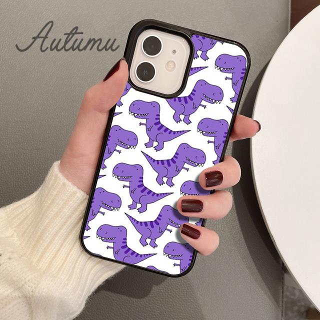 Dinosaurier-Telefonhülle für iPhone 11 12 13 14 Pro Max Mini X XR XS SE 2020 5 6S 7 8 Plus Samsung Galaxy S21 S22 Cover Shell