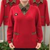 Camicia Base Plaid Finto Due Pezzi da Donna Primavera e Autunno Camicia a Maniche Lunghe Colletto Largo per Top Casual da Mamma