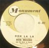 7inch Record BOB MOORE  HIS ORCHESTRA  Ooh La La  Auf Wiedersehen Marlene 45457 Monument 1962 US Pop Used