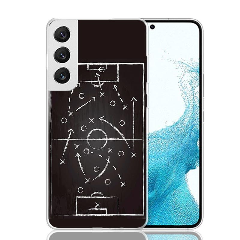 Football Soccer Tactics Time Phone Case For Samsung Galaxy S26 Ultra S23 S24 S25 Edge S20 FE S21 S22 Plus Soft Print Shell Cover