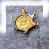 Brass Engraved Tortoise Compass 10.16 cm Steampunk Nautical Compass  Navigation Tool