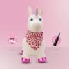 Children's Jumper for Jumping with Pump Unicorn White with Shiny Horn with Bandana