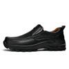 Handmade Men's Genuine Leather Casual Shoes Non-Slip Platform Walking Shoes Outdoor Hiking Footwear Loafers Breathable Sneakers