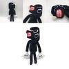Siren Head Series Black Dog Plush Toy Crooked Neck Horror Stuffed Doll 30cm/11.8inch Height