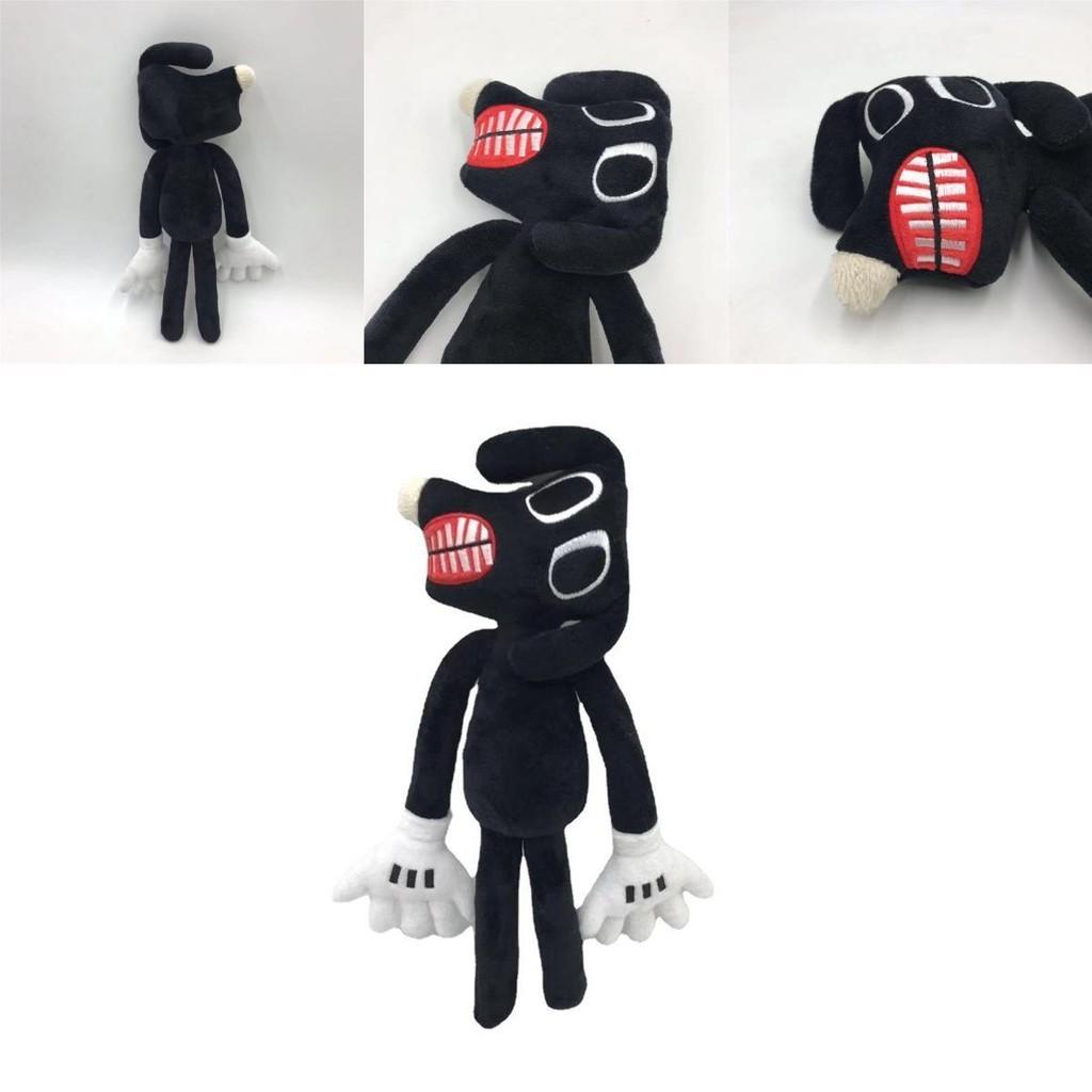 Siren Head Series Black Dog Plush Toy Crooked Neck Horror Stuffed Doll 30cm/11.8inch Height