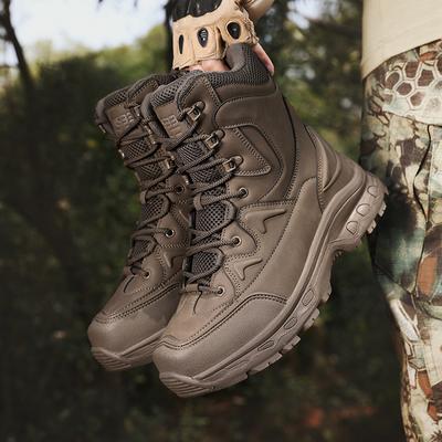 Herren Taktische Stiefel Schnürung Jagd Arbeit Knöchelgröße Plus Wanderschuhe Unisex Wüste Männlich Marke Kletterschuh Armeestiefel Wasserdicht