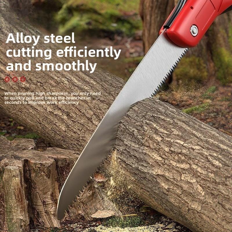SK5 Steel Folding Saw One-Button Design Sharp Wood Cutting Tool Camping Garden DIY Portable Woodworking Tools