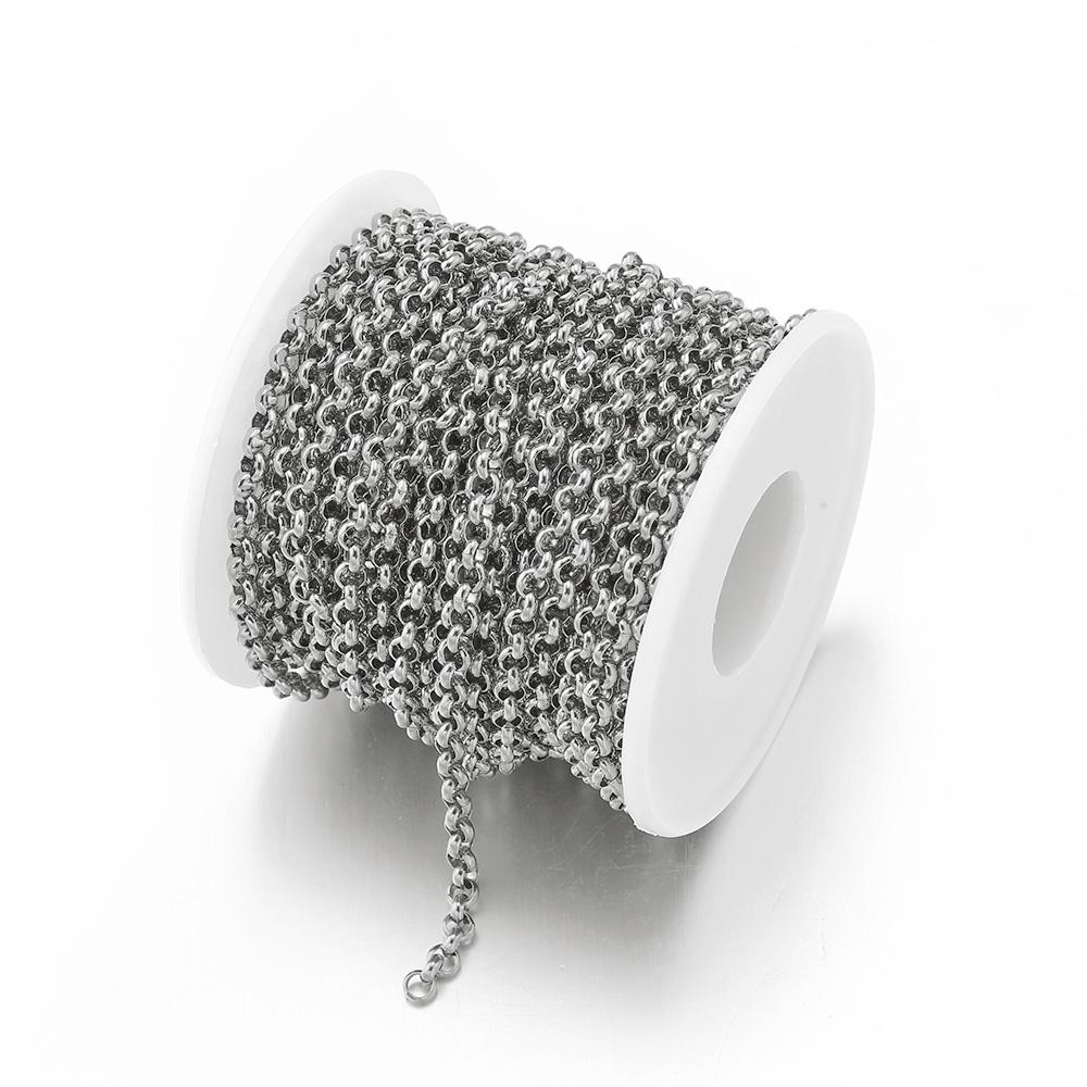 

1M/2M Stainless Steel Keel Chains Thick Link Chain for Necklace Bracelet DIY Jewelry Making Handmade Accessories Wholesale Width 2.5mm