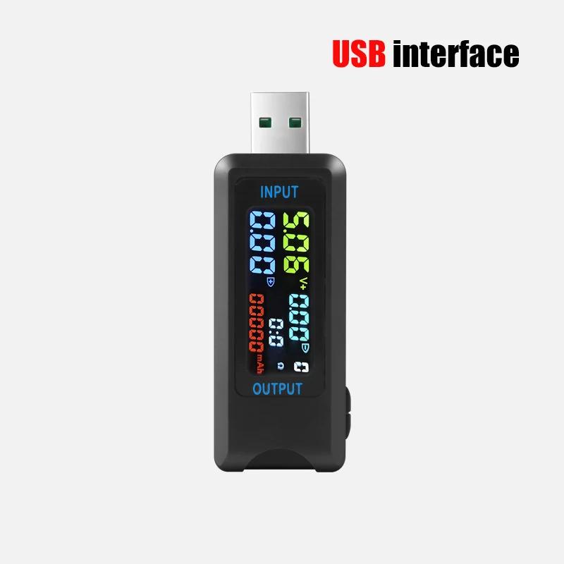 Type-C/USB Tester Digital Voltmeter Battery Capacity Tester Voltage Current Meter Ammeter Detector Power Bank Charger Indicator