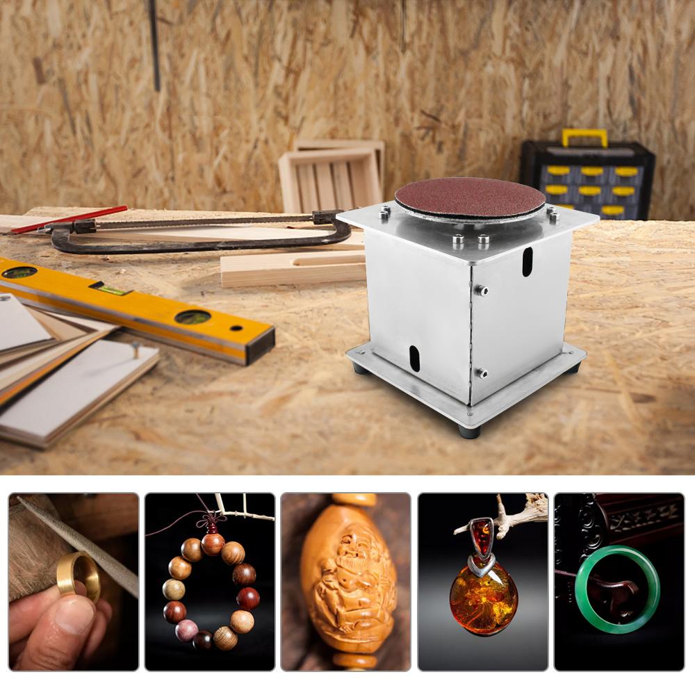 Mini stolní kotoučová bruska Elektrická ostřička hran 7 Variabilních rychlostí 20 Brusných kotoučů Samolepicí DIY