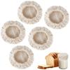 5 PCS Fit Jars Mouth 2.5-4 Inch Fermentation Cheese Fabric Lids Yeast Jar Cloth Caps  Jars
