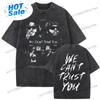 Washed Vintage Rapper Future & Metro Boomin We Don't Trust You Graphic T-shirt Men Women Hip Hop Fashion Oversized Crewneck Tees