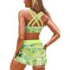New Plus Size Boxer Bottoms Conservative Women's Split Swimsuit Wholesale Swimming Tops Bikini