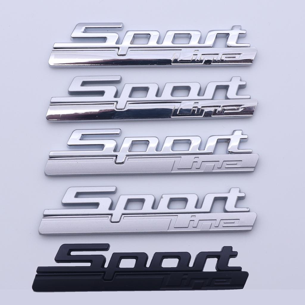 Metallic Car Sports Line Fender and Trunk Badge Stickers Car Sport Logo for BMW