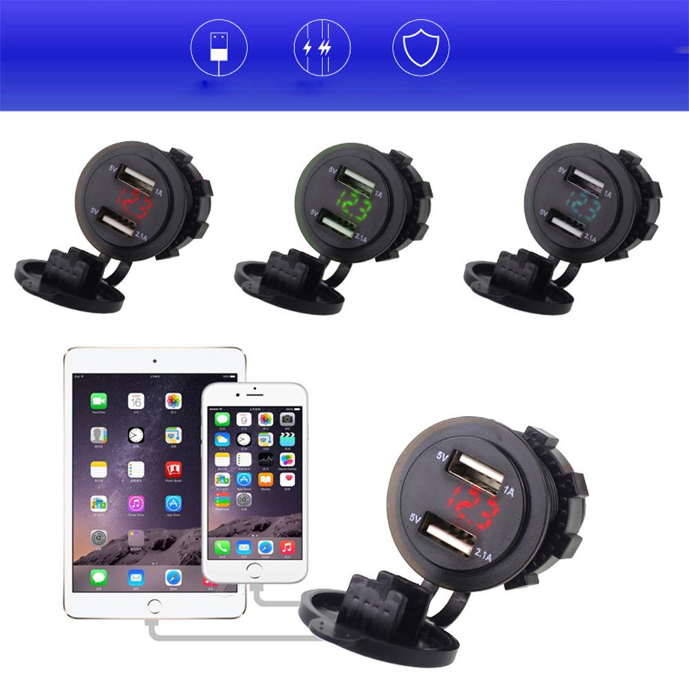 Dual QC 3.0 Car Charger USB Outlet Quick Charging Outlet for RV Marine Boat Power Socket Charger Socket