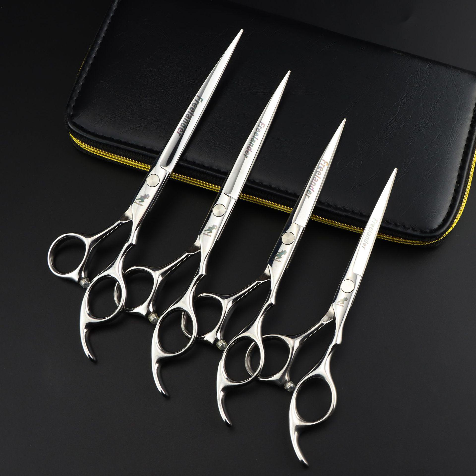 Shenxingzhe Hairdressing Scissors - Sharp Blade in 5.5/6.0/6.5/7.0 inch Sizes 6.0 inch Flat Scissors