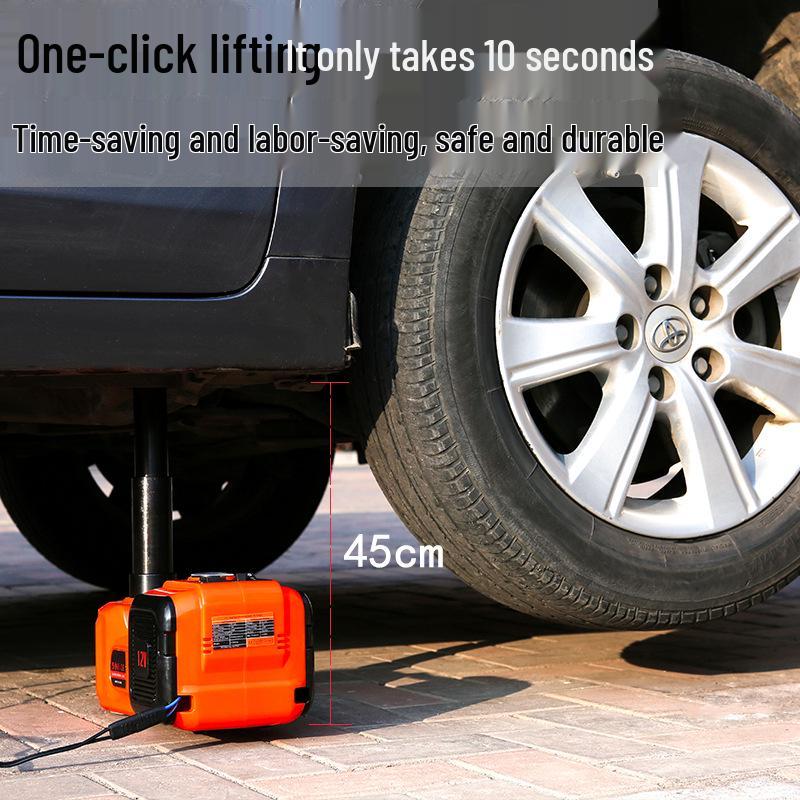 5T Electric Car Jack & Wrench Set with Tire Inflator, 12V