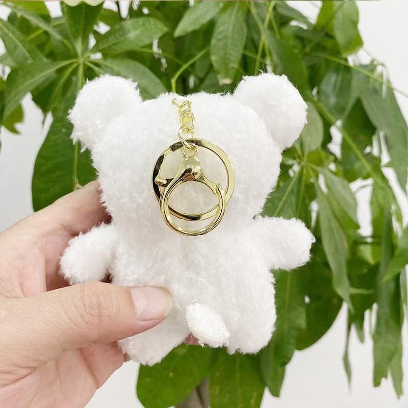 Stylish Fun And Plush Dog Keychain Accessory Soft And Fluffy 10cm For Everyone