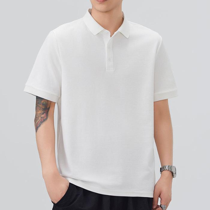 Men's New Summer Loose Short-sleeved POLO Shirt Lapel Short T
