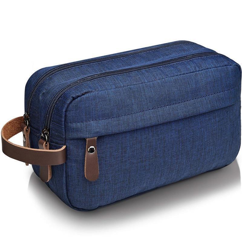 Men's Waterproof Oxford Cloth Toiletry Bag - Portable Business Storage with Dry/Wet Separation