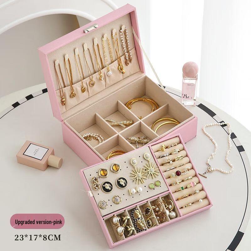 HANDUNYOU Large Capacity Jewelry Box