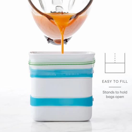 

Форма для заморозки продуктов, большая вместимость, пищевой пластик, не содержит БФА, многоразовая, с гладкими краями, многоцелевая, для заморозки продуктов белый