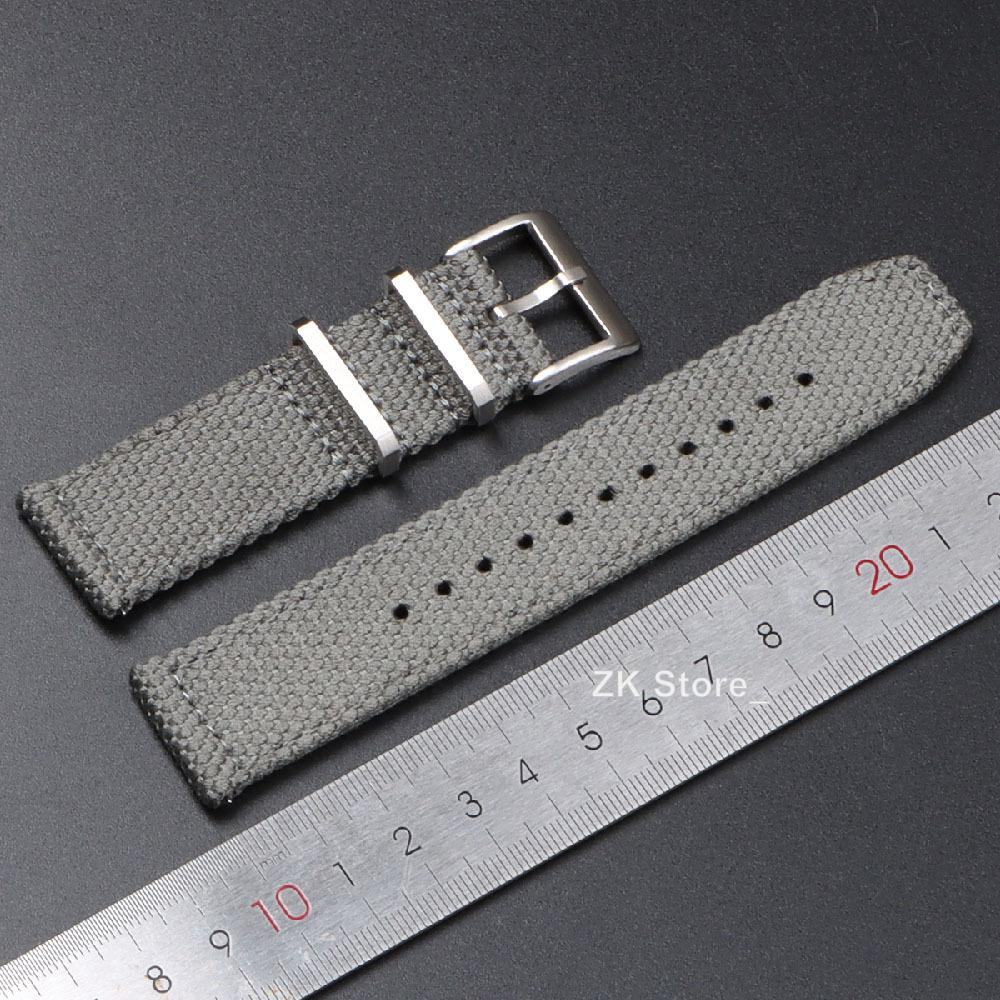 Nylon-Uhrenarmbänder 20mm 22mm für Seiko Armband für Herren Militärisch Lässig Armee Sport Armband Gürtel Schnellwechsel-Stifte Armband