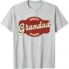 1pc Vintage Best Grandad Ever Tshirtregular Fit Casual Streetwear Tee For Reunions Casual Attire
