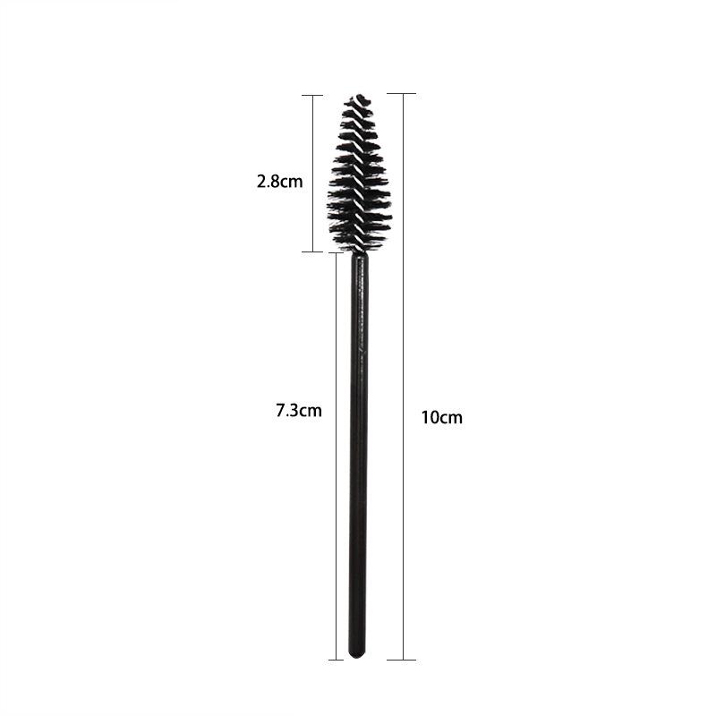 25pcs Disposable Water Drop Mascara Brush Set - Mini Colored Wand Nylon Head Eyelash Comb