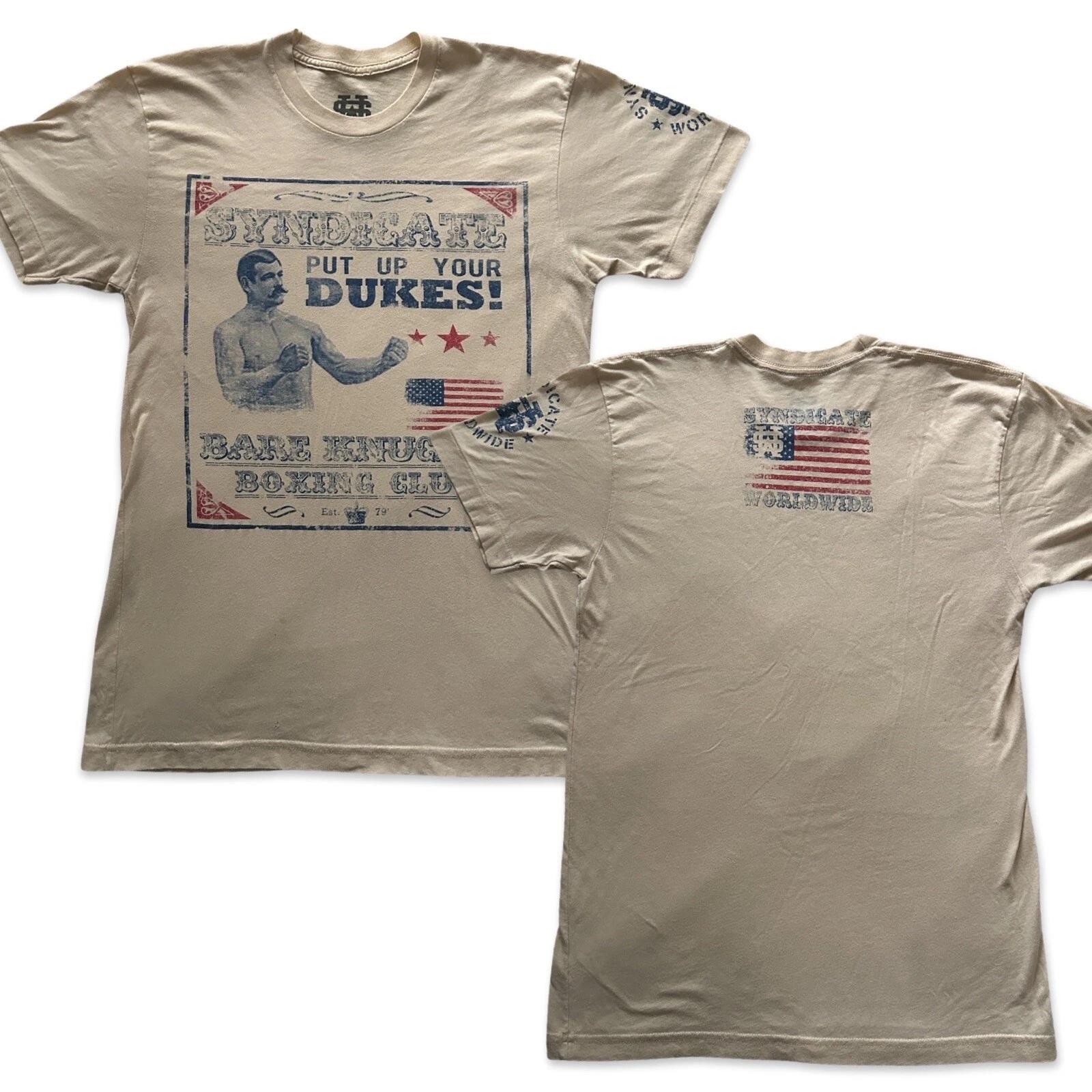 

Syndicate Put up your dukes Y2K Boxing Shirt Mens Size S 3XL