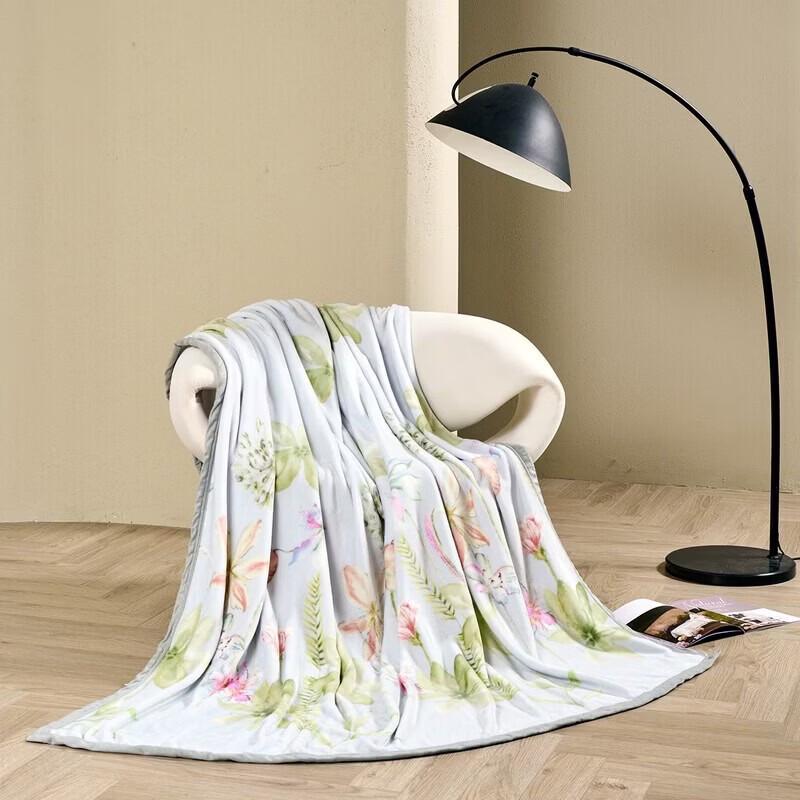 Mercury Home Textiles Spring Blossom Flannel Blanket