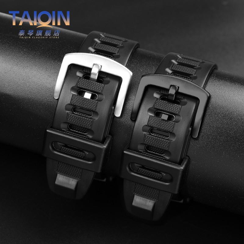 Cinturino per Orologio in Silicone Resina per Casio PROTREK 3206 3135 PRW-1500 PRG-130Y PRW-1500Y Cinturino 26*18mm Uomo Braccialetto Cinturino in Gomma