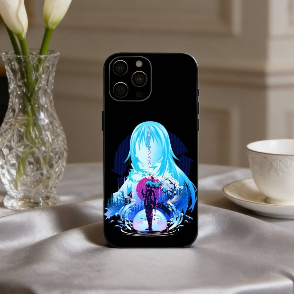 R-Rimuru T-Tempest-T S-Slime Phone Case For iPhone 17pro, 16,15,14,13,12,11 X XR Plus,Others Soft Black Cover