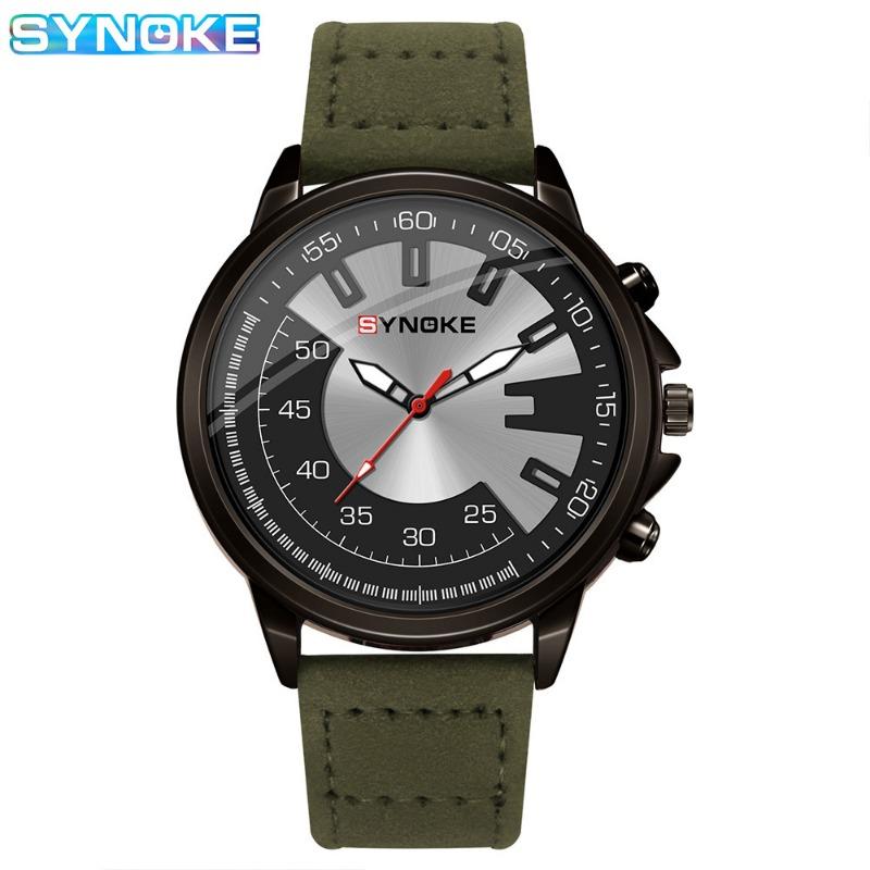 Top Brand New Men's Quartz Watch Sports Retro Creative Dial Trendy Belt Alloy Watch