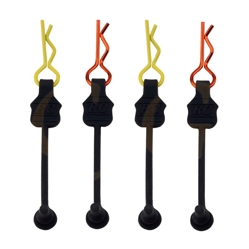 4Pcs For 1/10 1/8 Scale Rc Model Car Arrma Granite Kraton 6S Upgrade Parts Silicone Body Clips Retainer