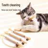 Matatabi Chew Stick & Catnip Ball Teaser Wand - Bite-Resistant Kitten Toy for Self-Play & Boredom Relief
