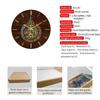 2025 Ramadan Decorations Acrylic Wall Clock Silent Home Decor Living Room Bedroom Wall Sticker Deco For Muslim Eid MubaraH1M5J9