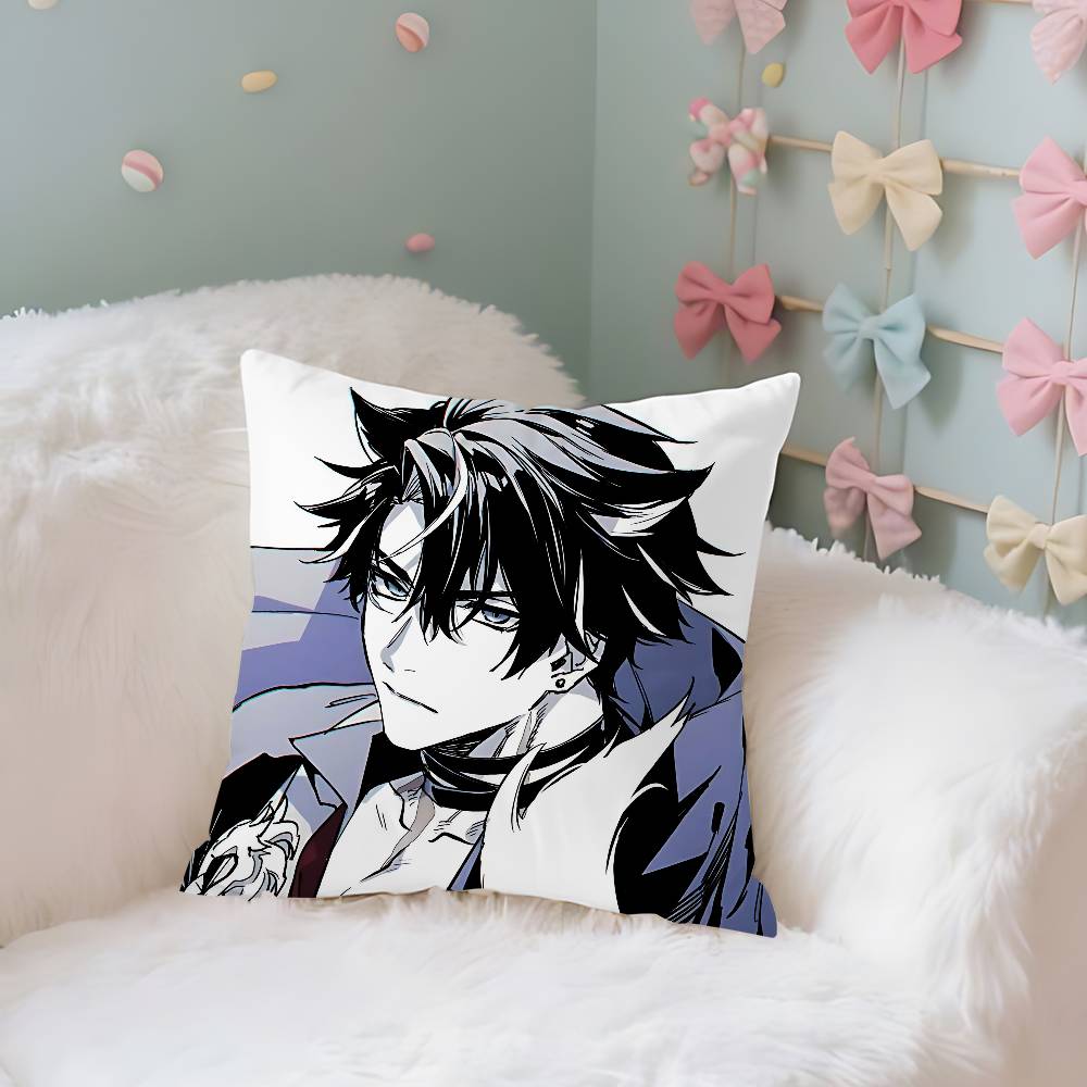 Cute Wriothesley Case Plush Fabric Soft Pillowcase Double Sided Print Cushion Cover Household Gifts